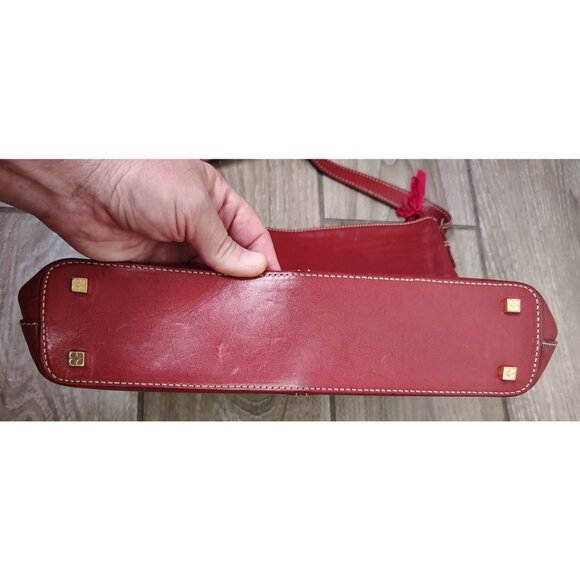 Vintage Kate Spade Red Leather Shoulder Bag, Handbag, Purse, Zip Close READ - Picture 3 of 8